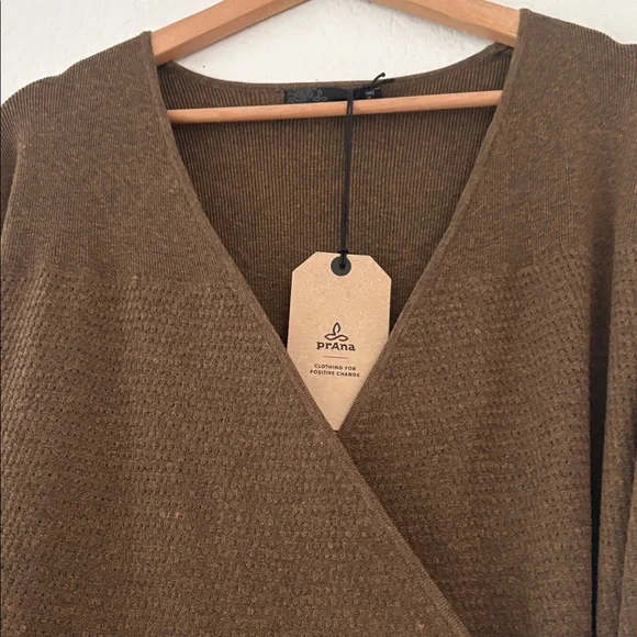 NWT Prana Bryce Bluff Dress in Dark Camel - Picture 3 of 10